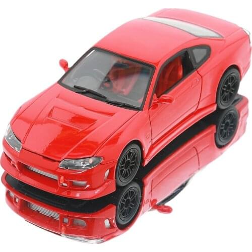 WELLY 1:24 Nissan Silvia S-15 Alloy Luxury Vehicle Diecast Pull Back Cars Model Toy Collection Xmas Gift