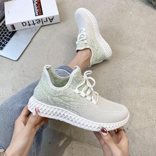 Women Sneakers Spring Flat Shoes Casual Women Vulcanized 2021 Summer Light Mesh Breathable Female Running Shoes Zapatillas Mujer