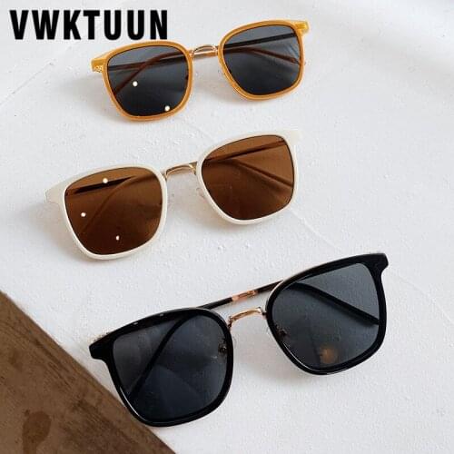 VWKTUUN Oversized Square Sunglasses Women Vintage Retro Metal PC Frame Goggles Womans Outdoor Sun Glasses Colorful Oculos