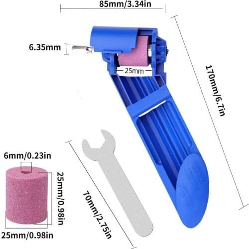 1Set Portable Drill Bit Sharpener Corundum Grinding Wheel For Grinder Polishing Kit Powered Tool Parts Newly Fast Shipping