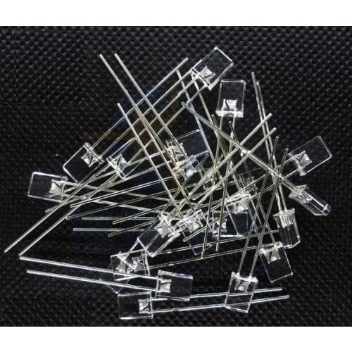 1000pcs/lot 2 * 5 * 7MM haired white 2X5X7MM square transparent white LED light-emitting diode light cube special