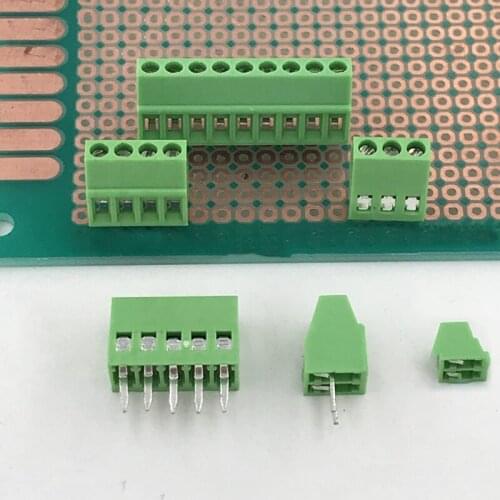 3pcs Green minimum wiring terminal screw-type PCB wiring terminal