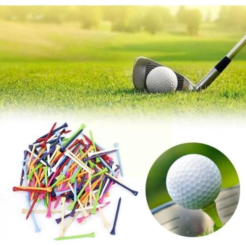 50Pcs Golf Tees Golf Wood Tees Professional Golf Tees Training Driver Outdoor Golf Accessories C7D0