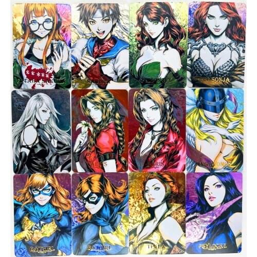 9pcs/set ACG Sexy No.2 Beauty Demon Slayer Kimetsu No Yaiba Laser Technology Toys Hobby Collectibles Game Collection Anime Cards