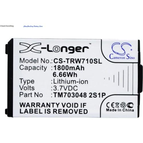 Cameron Sino 1800mAh Battery TM703048 2S1P for Tritton Warhead 7.1