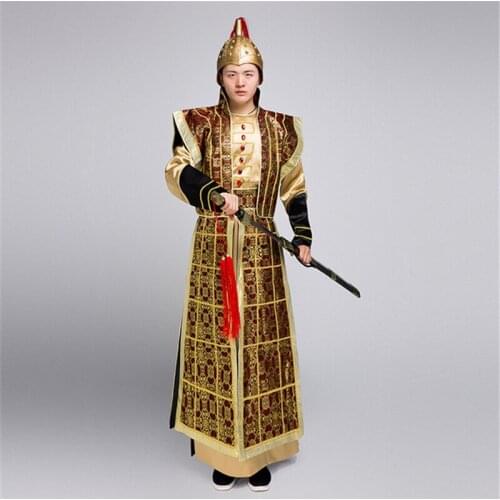Ancient Warrior General War Armor Yue Fei Marshal Tabs Movie Props Male Costume Costume hanfu men cosplay