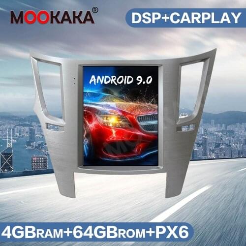 Tesla Screen Android 9.0 64GB Car Radio GPS Navigation For Subaru Legacy Outback 2009-2014 Multimedia Player Audio Head Unit PX6