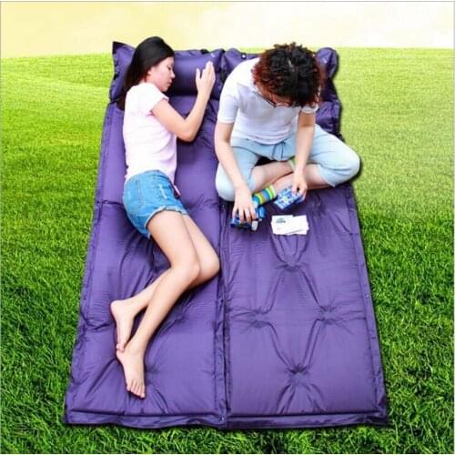 Car Self-Inflating Inflatable Camping Picnic Mat Splicing Thick Air Mattress Sleeping Pad Tent Folding Folding Camp Bed Mats