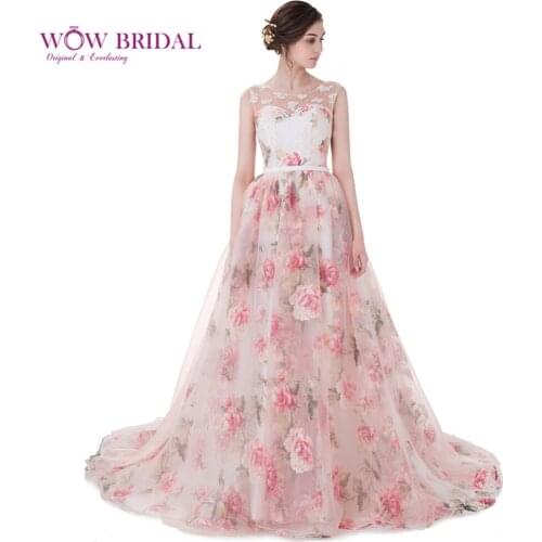 Wowbrial Sweetheart Ball Gown Evening Dress Sleeveless Party Dresses Flower Evening Gowns Lace Up 26405
