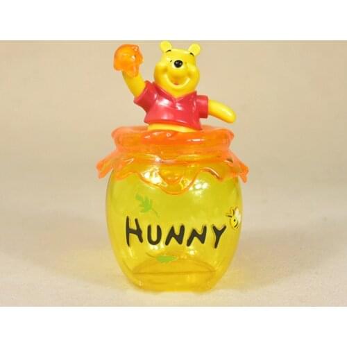 Disney Winnie the Pooh storage jar 16cm Action Figures Collection Toys model children room Decoration for kids birthday gifts