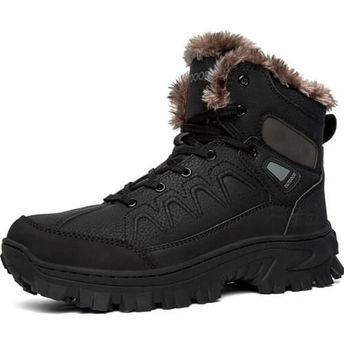 Winter Men boots Russian style Ankle Boots for Men Snow Boots Waterproof winter Boots Men Botas hombre Plus size 48 Hiking boots