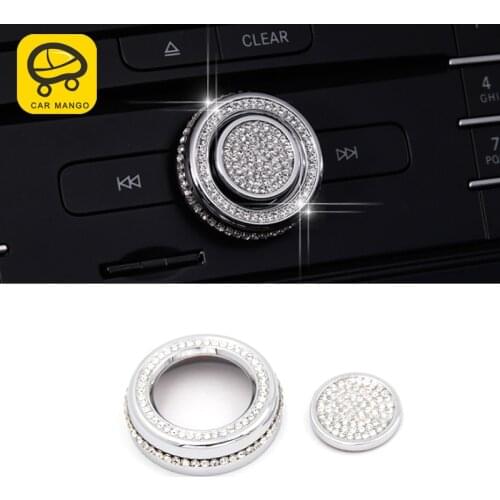 CarManGo For Mercedes Benz GLE W166 Coupe C292 2016-2018 Car Center Console Knob Cover Trim Frame Sticker Interior Accessories