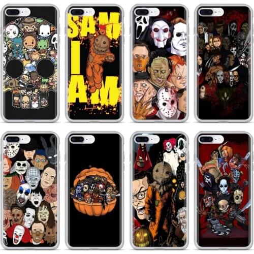 Movie Horror icons For Samsung Galaxy S10E S20 FE Note 10 20 Edge Lite Plus Ultra Alpha Core Prime Sexy Silicone Phone Case