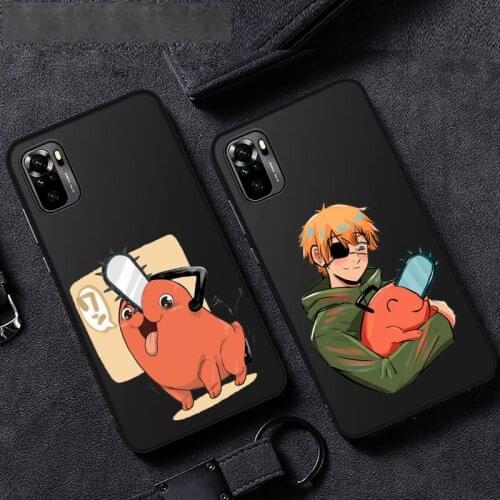 Anime Chainsaw Man Cartoon Phone Case For Xiaomi Mi Redmi Note 8T 9T 9S 9A 10 7 8 9 Lite pro
