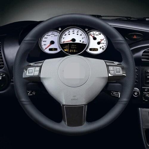 Black Artificial Leather Car Steering Wheel Cover for Opel Astra 2005 2006 Vauxhall Astra