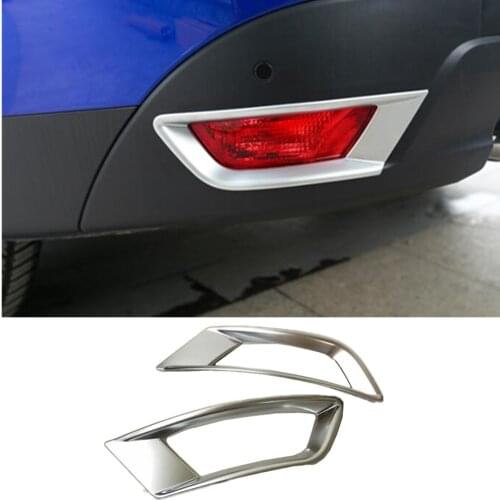 For Jaguar F-PACE F Pace 2016 2017 2018 2019 2020 Car Detector ABS Matte Cover Trim Back Tail Rear Fog Light Lamp Frame Stick