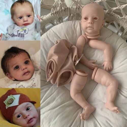 19 Inch Silicone Reborn Doll Unassembled Parts Set Real Complete Birthday Leg Childrens 48CM Dolls Vinyl Lifelike Arm Soft Q9R1