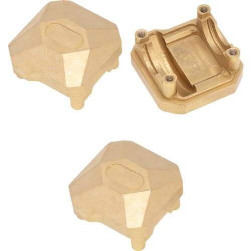 Brass Diff Cover For 1/10 Axial SCX10 II 90046 90047 RC Cars Crawler Portal Axle Brass Counterweight Portal Drive