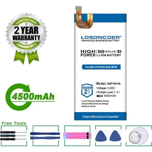 LOSONCOER Battery B2PYB100 4500mAh Battery For HTC 10 Evo TD-LTE 2PYB2, Acadia, Bolt TD-LTE, M10f, M11
