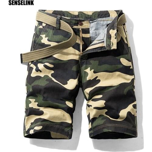 Mens Military Cargo Shorts Casual Fashion Multi Pocket 2021 Summer Brand Cotton Army Camouflage Tactical Shorts Plus Size Shorts