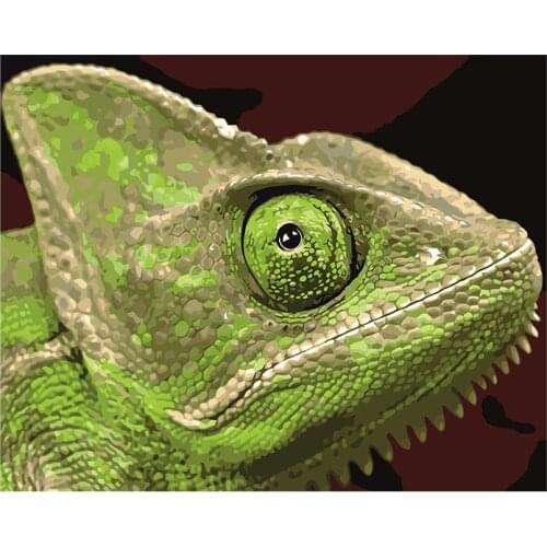 Digital painting family kit for every adult Gouache painting size 40x50 can be hung on the wall very nice