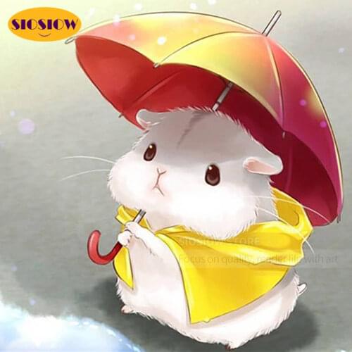 SIOSIOW 5d Diy Diamond Mosaic Embroidery 3D Diamond Painting Children Cartoon Mouse Full Square Drill Hand Craft Decor Kids Room