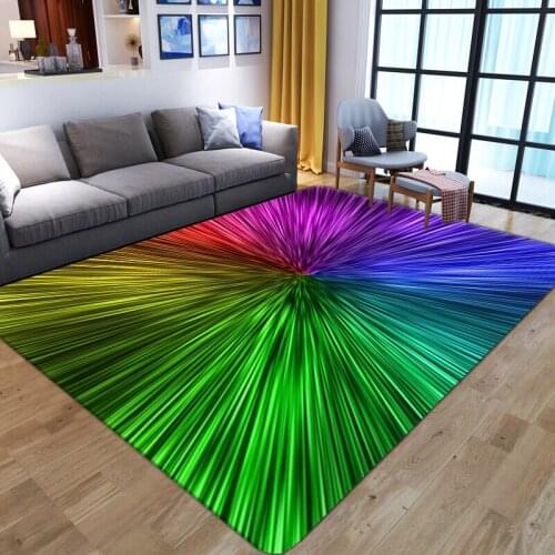 New Kids playing Carpets 3D Geometry Pattern Child play Rugs Flannel Kid Room Gamer Large Area Carpet Baby Bedroom Floor Mat/Rug