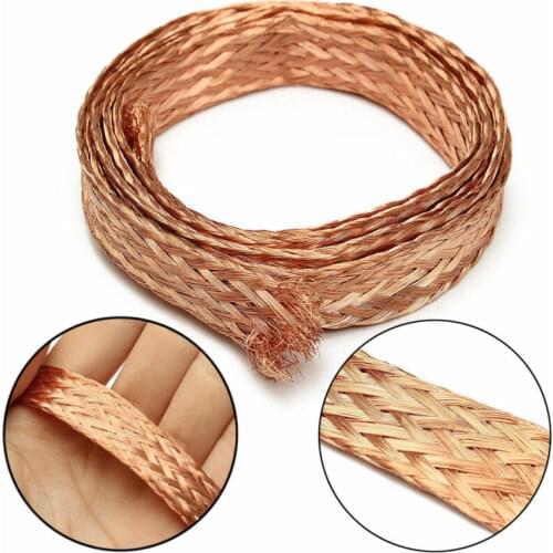 6/15mm Tinned Copper Braided Sleeve Strap Desoldering Wires Braid Welding Solder Remover Wick Wire Lead Cord Flux Repair Tool