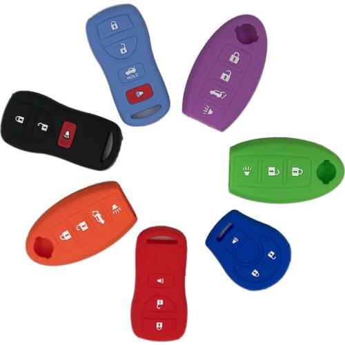 Nissan silicone key case suitable for Xuanyi sunshine Tianlai xinqida automobile remote control soft rubber protective cover