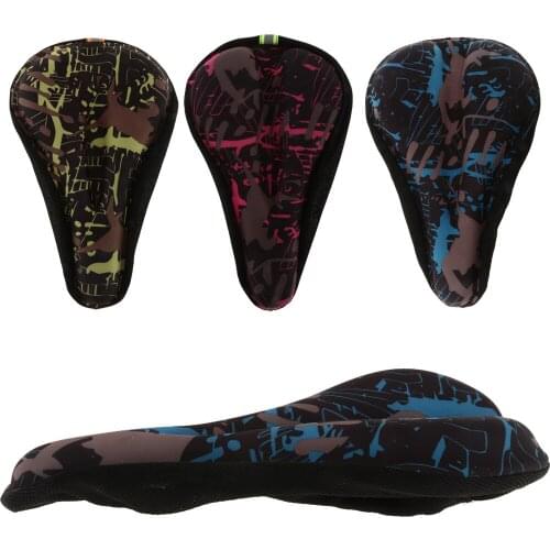 Silicone Bike Saddle Cover Breathable Cycle Shockproof Seat Cushion Gel Pad Bicycle Parts