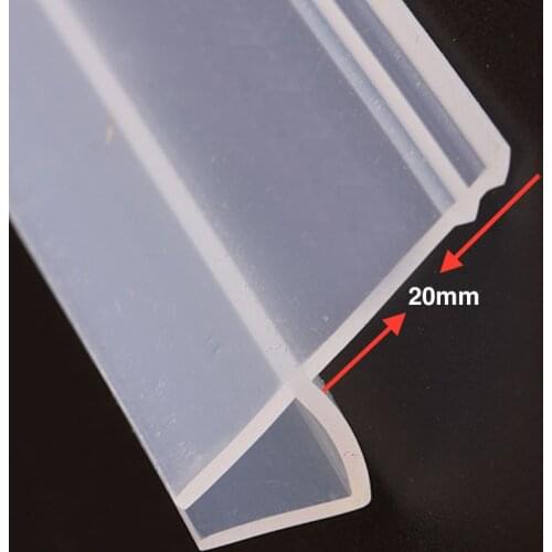 Marketing 6 8 10 12mm Glass Seals Frameless Shower Door Window Balcony Screen Sealing Strip Weatherstrip Draft Stopper 5m Big h