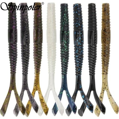 Spinpoler Unique Rabbit Ear Tail Stick Worm Fishing Bait 6"/0.36oz Soft Lure Swimbait Bass Pike Perch Crankbait Wobbler Pesca