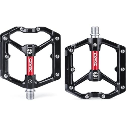 Aluminium Alloy Mountain Bike Bicycle Pedals Cycling Ultralight 4 Bearings MTB Pedals Bicicleta Bike Pedals Flat Bicycle Parts