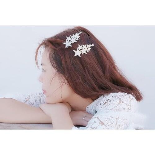 New Silver Gold Shiny Rhinestone Small Big Hairpin Hair Tool Accessories Girl Metal Hair Female Hair Clipper