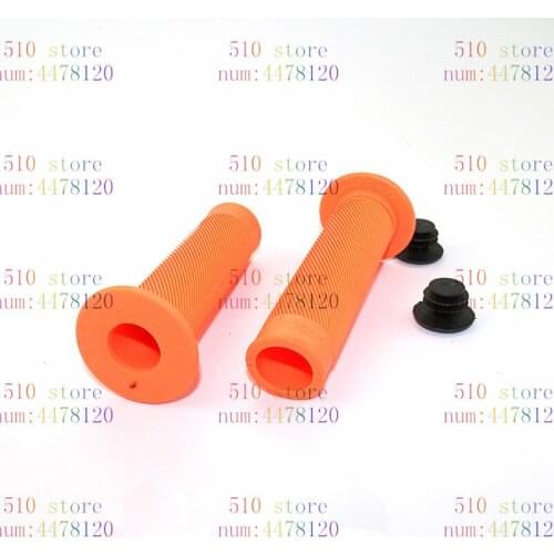 1 Pair orange color Motorcycle Handlebars Motorcycle Custom Gel Hand Grips Plastic rubber 7/8 inch Moto Vintage handle Grips