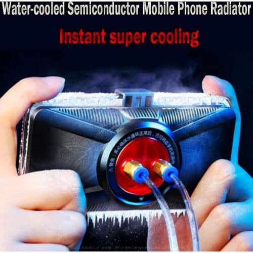 2021New Universal Refrigeration + Water-Cooled Semiconductor Mobile Phone Radiator Gaming Phone Cooler Phone Holder Heat Sink