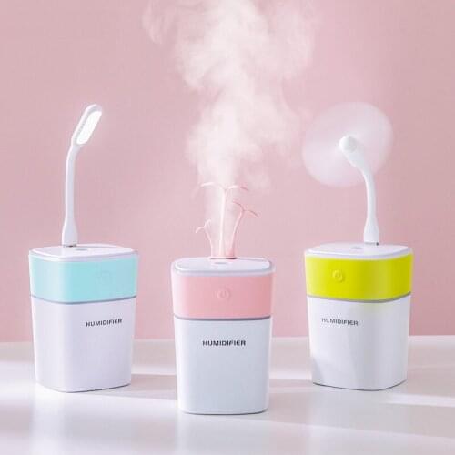 320ml USB Air Humidifier Cute Plant Ultrasonic Diffuser Aromatherapy For Home Office Air Mist Maker Aroma Humidifiers
