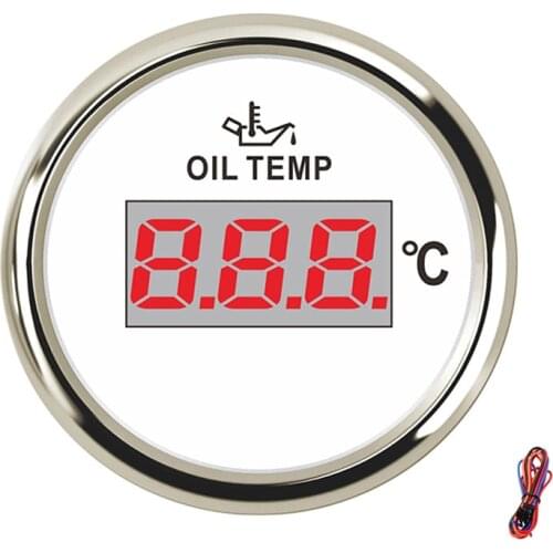 52mm Boat Car Digital Oil Temp Gauge 50~150 Degree Celsius Oil Temperature Gauge with Backlight fit 9~32V