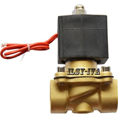 G2" DC12V,DC24V two way brass Square normally closed solenoid valve