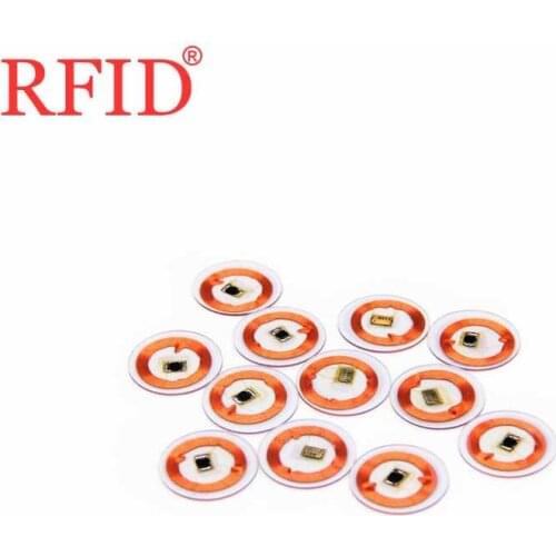 ID 125khz EM4100 TK4100 20mm Read Only Transparent Circular Coin Card Keyfobs RFID Proximity Key Fob Token Access Control 100pcs