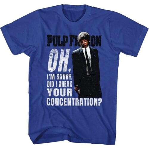Pulp Fiction Did I Break Your Concentration Royal Blue Shirts