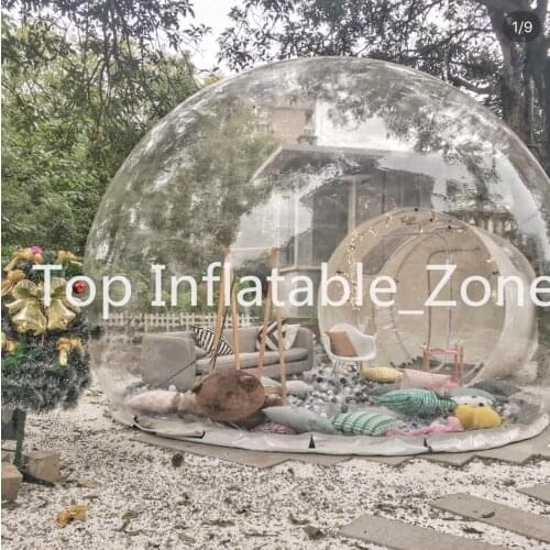 Free Shipping 3m/4m/5m Inflatable Bubble Tent Outdoor Camping Large DIY Clear House Home Backyard Cabin Lodge Air Clear Tent