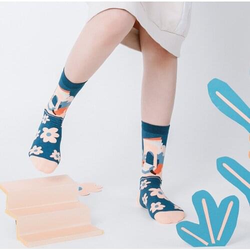 Women Socks Autumn Winter Socks Personality Tube Socks Street Style Harajuku New Cotton Socks Girls I Love Learning Fashion