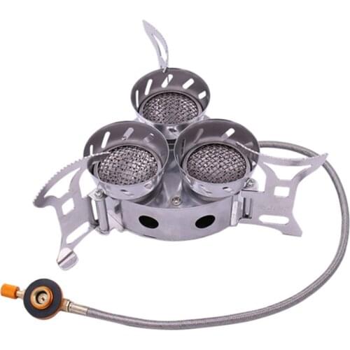 11000W Three-Core Stove Camping Gas Stoves High Power Furnace End Windproof 3 Heads Outdoor Wild Camp Stove CE Certification