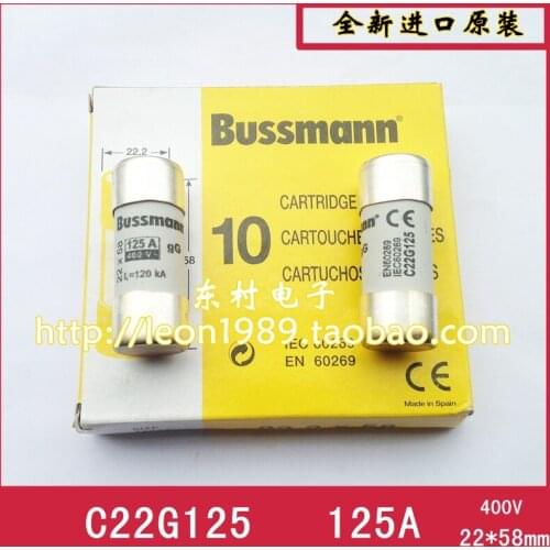 US Bussmann fuse C22G125 125A 400V 22 times; 58mm C22G125 fuses