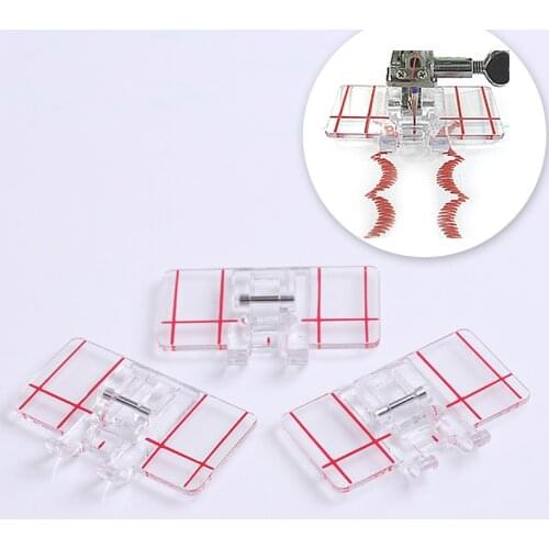 Pulaqi Multi-function RJ-605 Pressure Foot Parallel Sewing Machine Straight Seam Stitching Presser Foots Sewing Accessories DIY