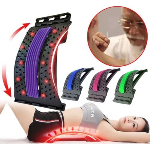 Relaxation Spine Pain Relief Back Stretch Equipment Massager Massageador Magic Stretcher Fitness Lumbar Support
