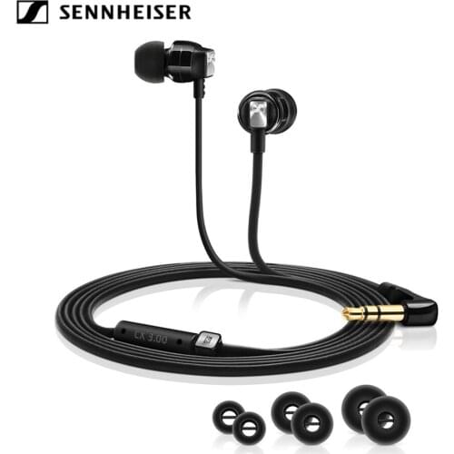 Sennheiser CX3.00 Deep Bass Earphones 3.5mm Stereo Dynamic Headset Sport Earbuds HD Resolution Headphone for iPhone Androd