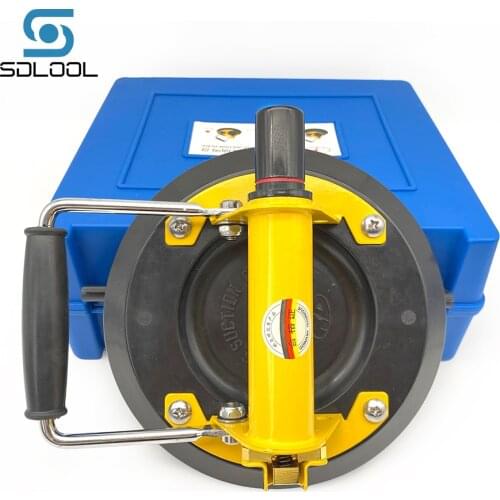 8’’ Vacuum Suction Cup Glass Lifter Metal Handle With Additional Single Claw for Glass Tile Stone Slab Lifting