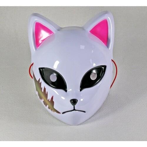 Japanese Anime Cosplay Masks Demon Slayer Kamado Tanjirou Sabito Makomo Halloween Mask Cosplay Party Costume Props Fox Masks